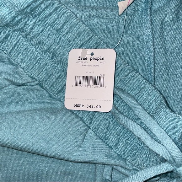 NWT Free People Movement Sunny Skinny Sweatpants Turquoise - Picture 6 of 8